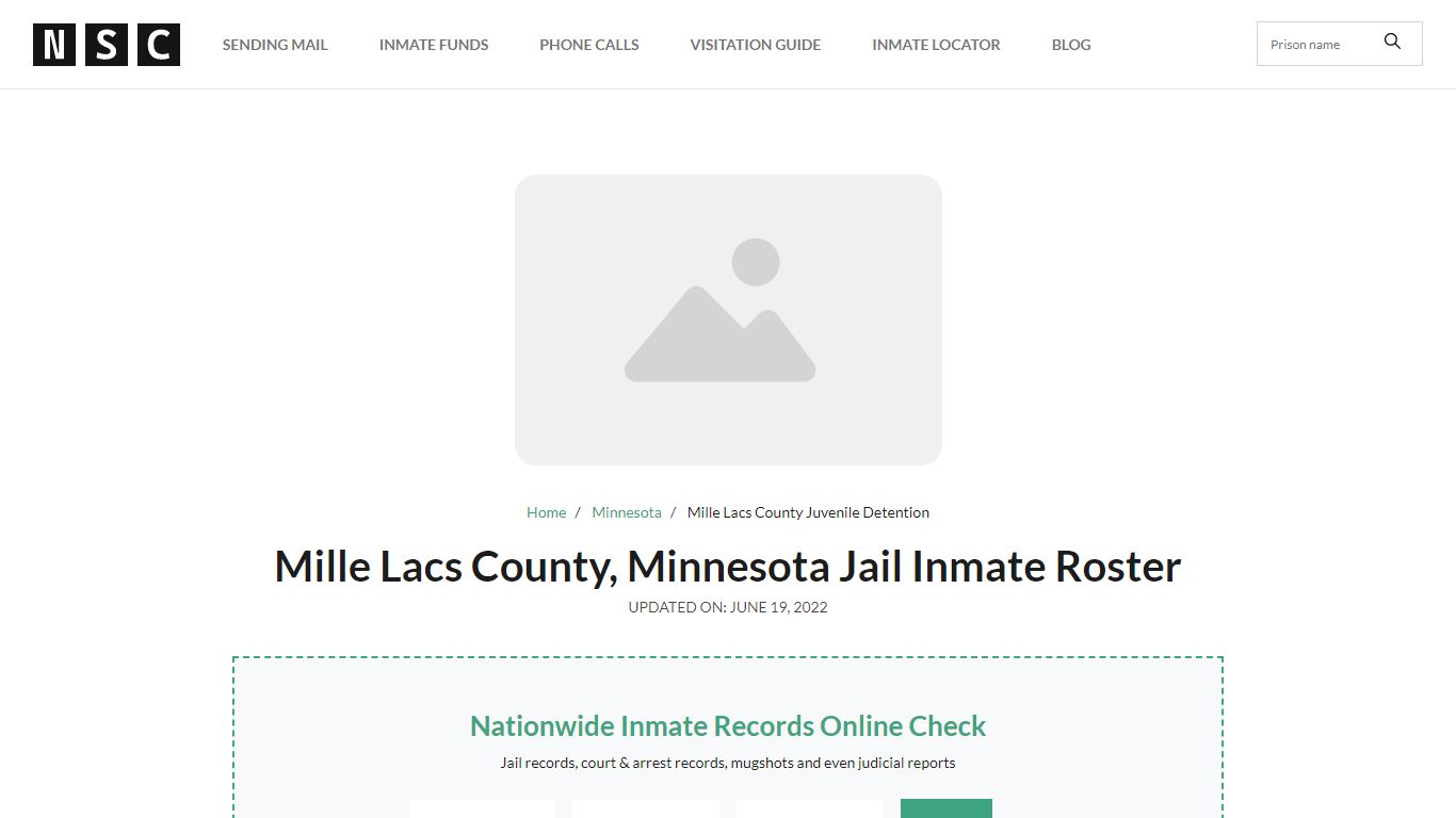Mille Lacs County, Minnesota Jail Inmate List